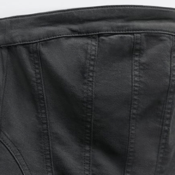 COPY - Zara CORSET DENIM JUMPSUIT - Picture 3 of 6